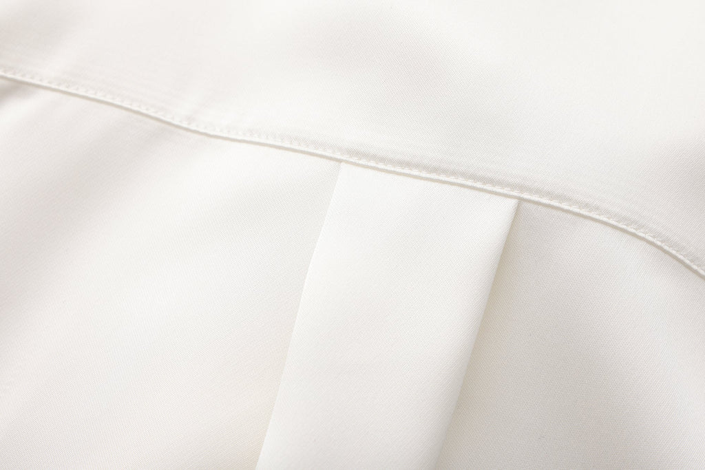 White Button-Row Blouse