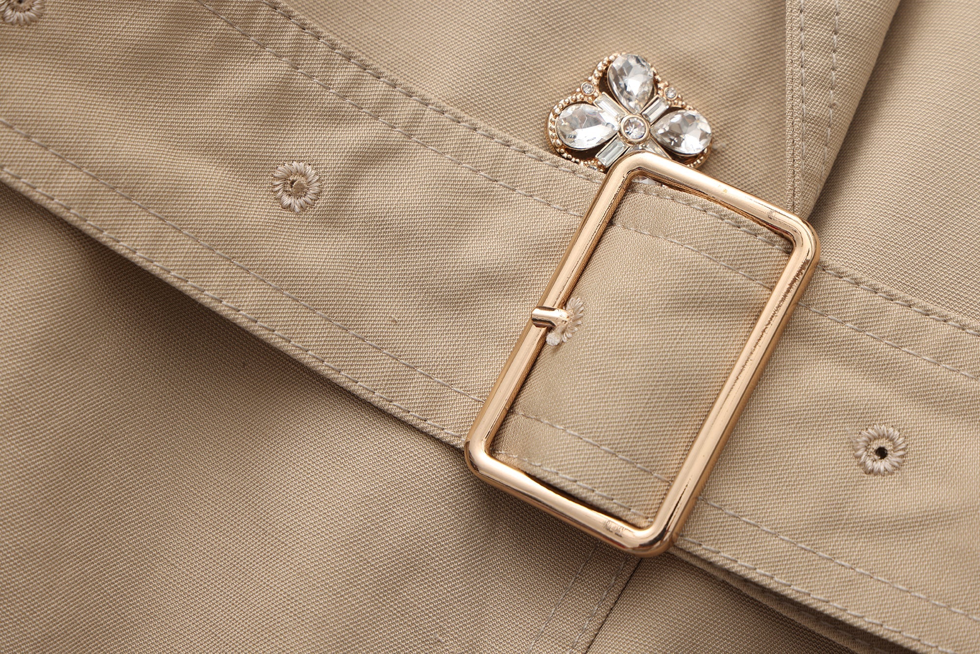 Light Coffee Long Trench Coat