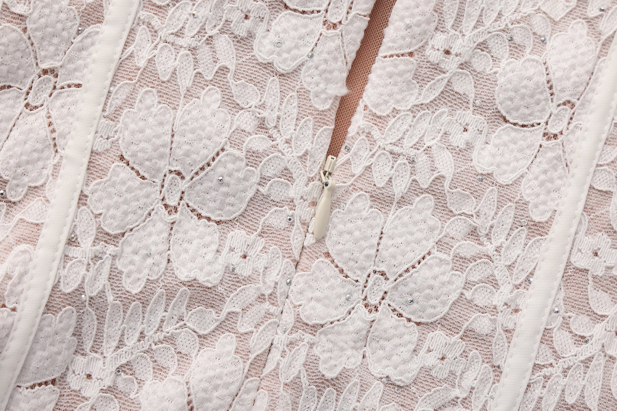 White Lace Off-The-Shoulder Dress