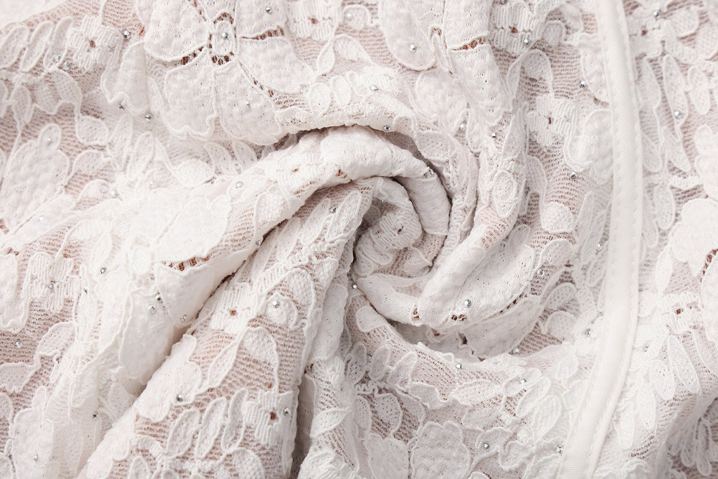 White Lace Off-The-Shoulder Dress