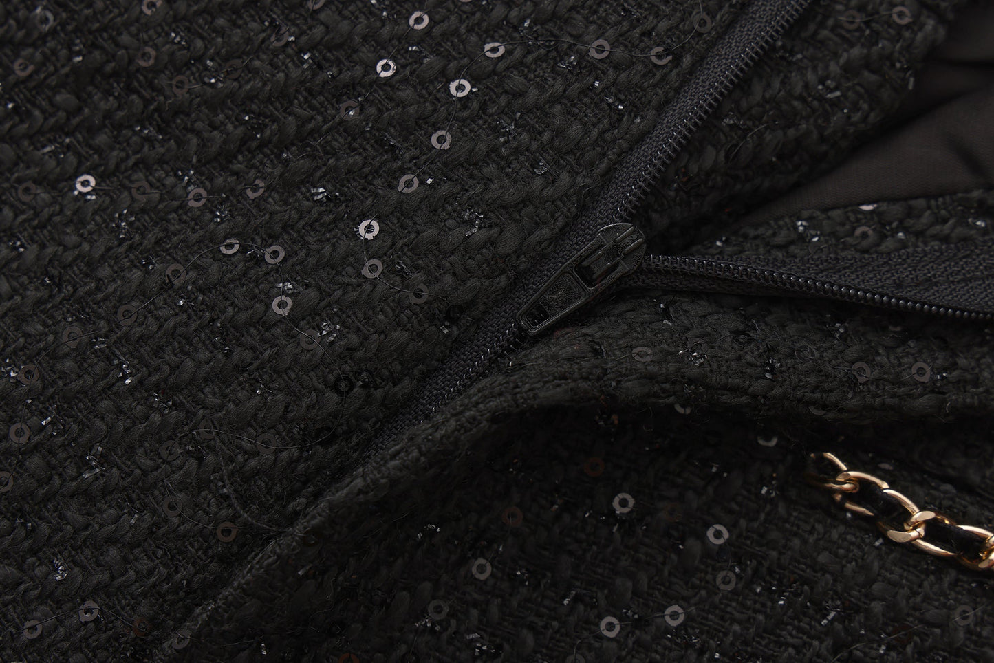 Black Tweed Shorts