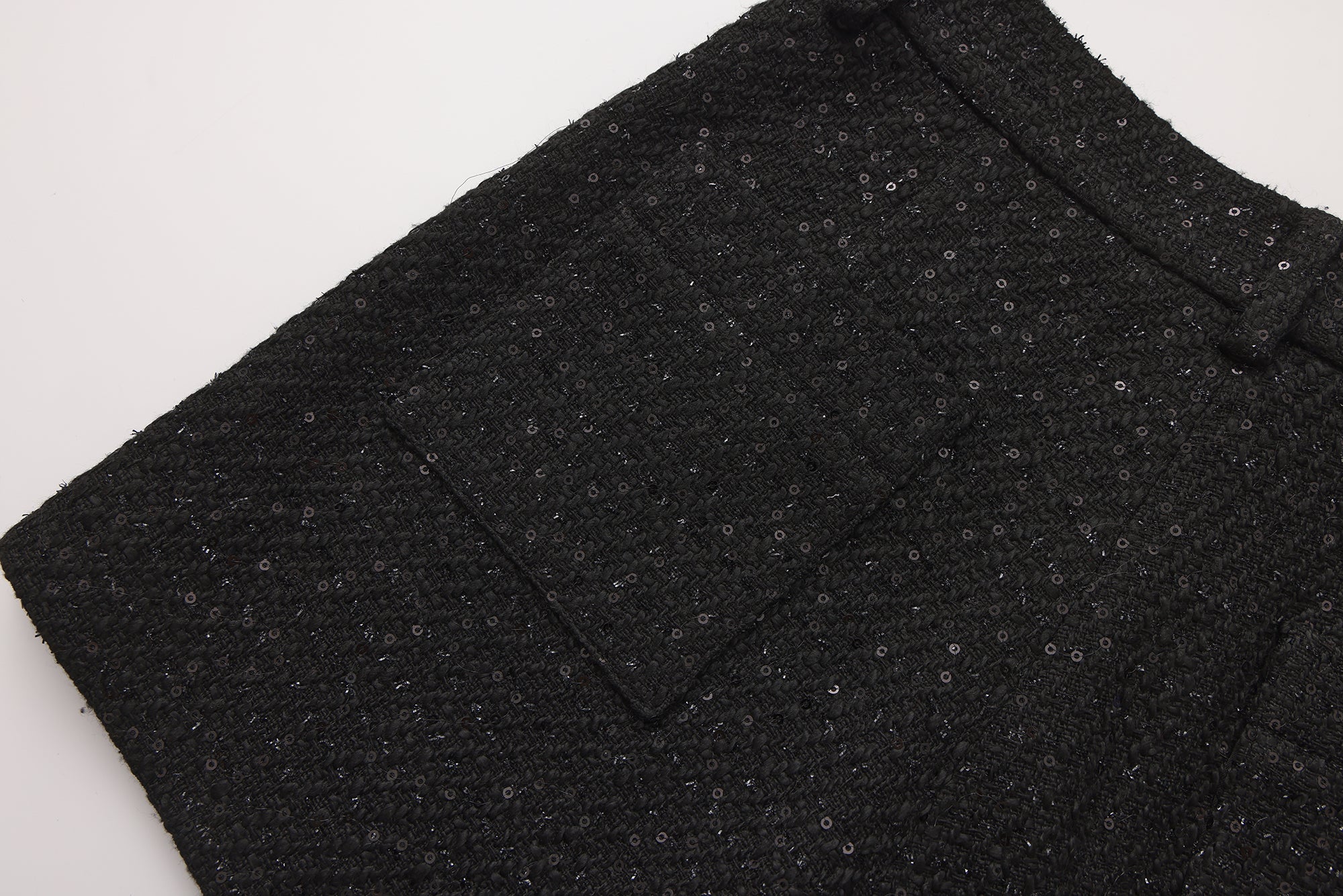 Black Tweed Shorts