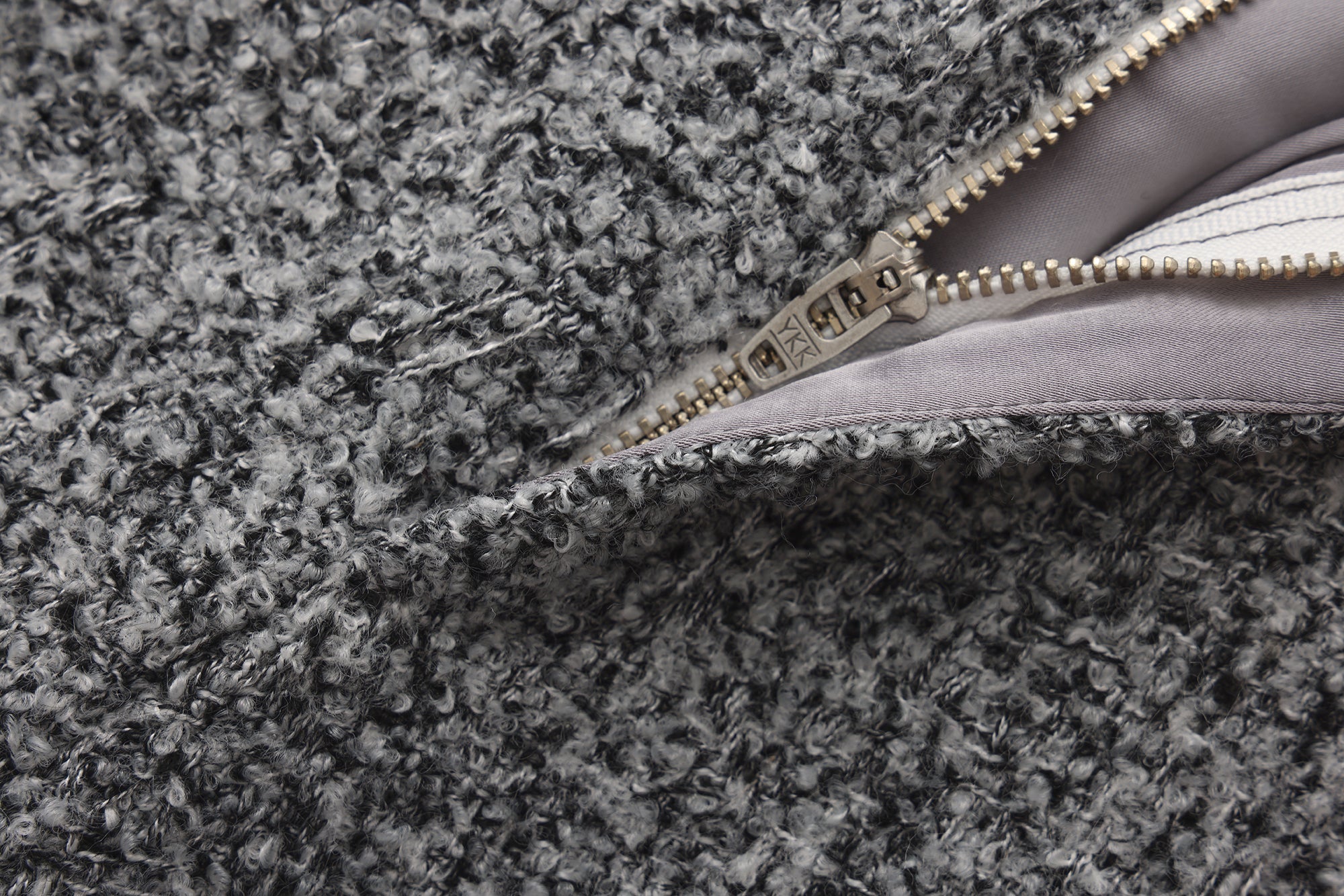 Gray Looped Woolen Shorts