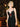 BLACK KNIT ROSY DRESS