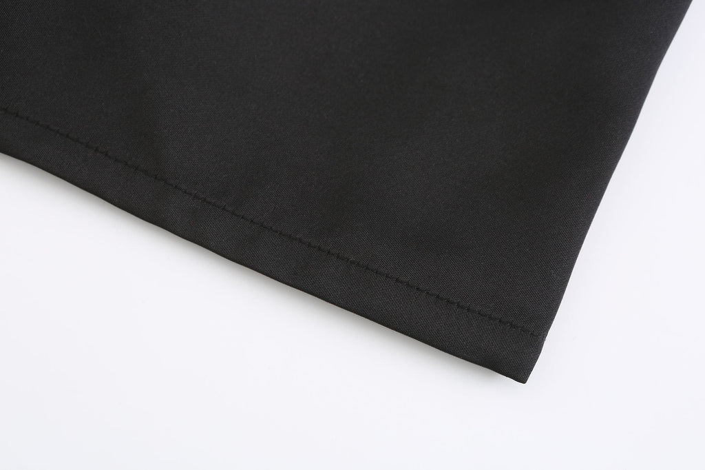 BLACK ACETATE TANK TOP