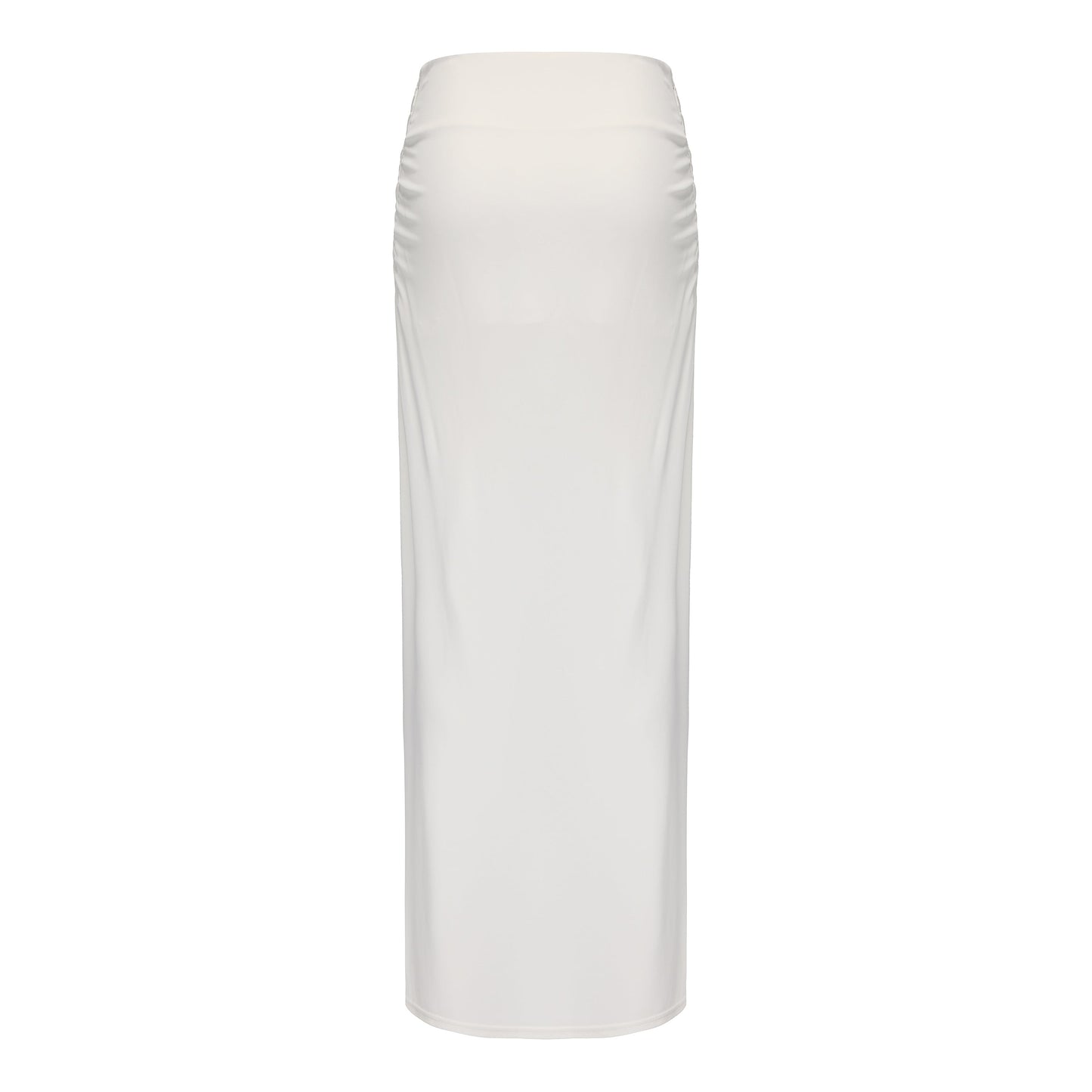 White Side Split Skirt