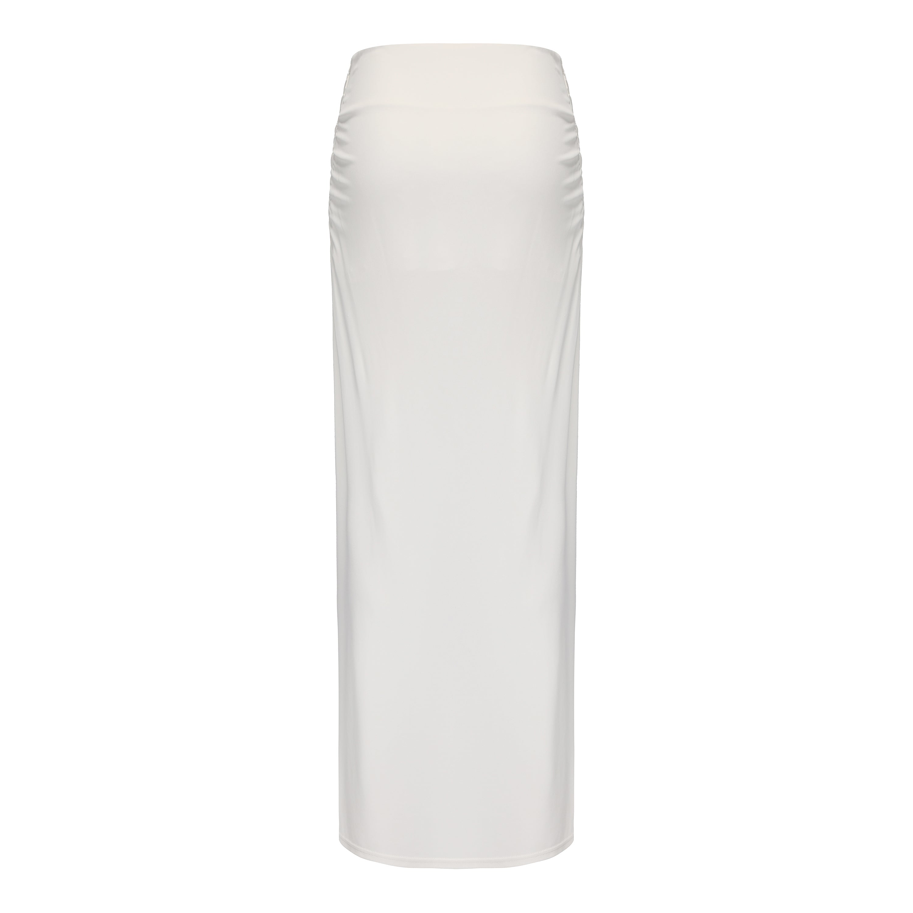 White Side Split Skirt