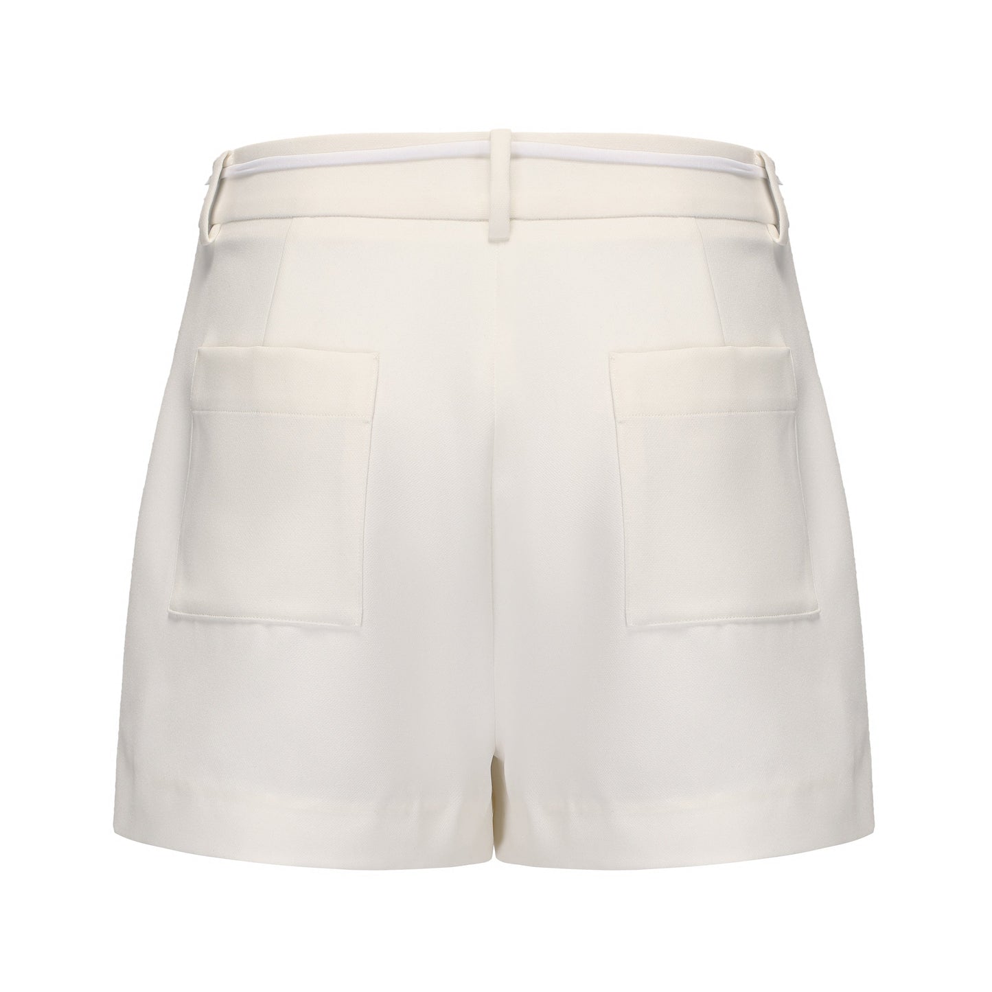White Tencel Shorts