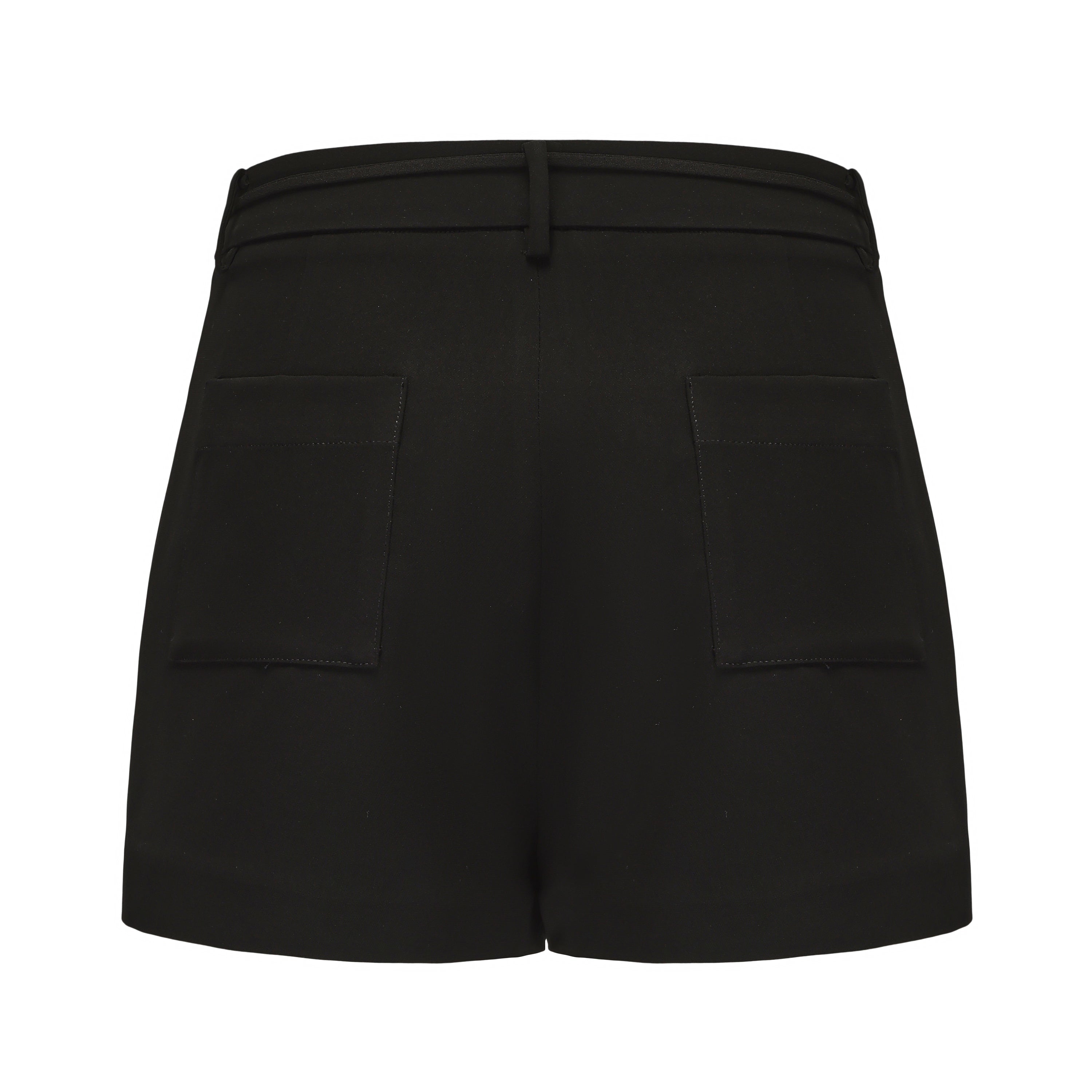 Black Tencel Shorts