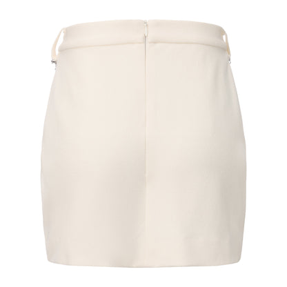 White Knit Skirt