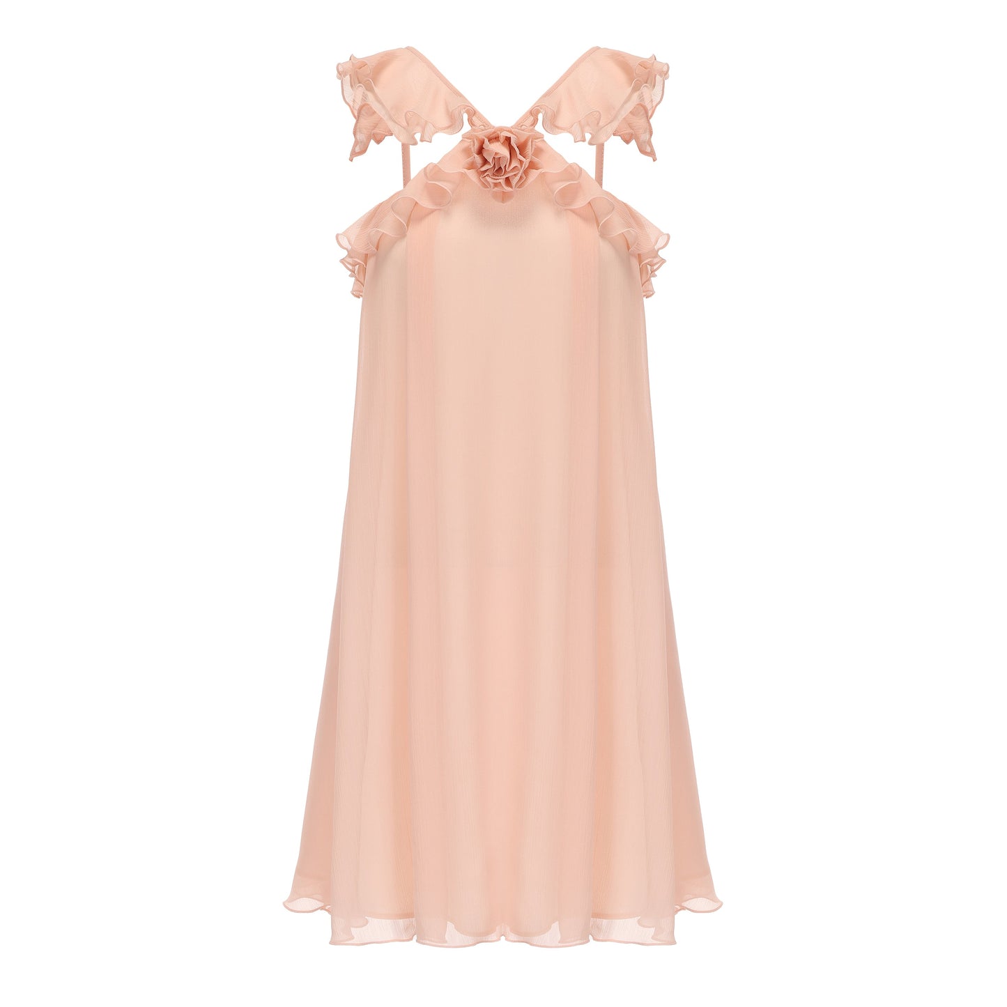 Pink Chiffon Slip Dress