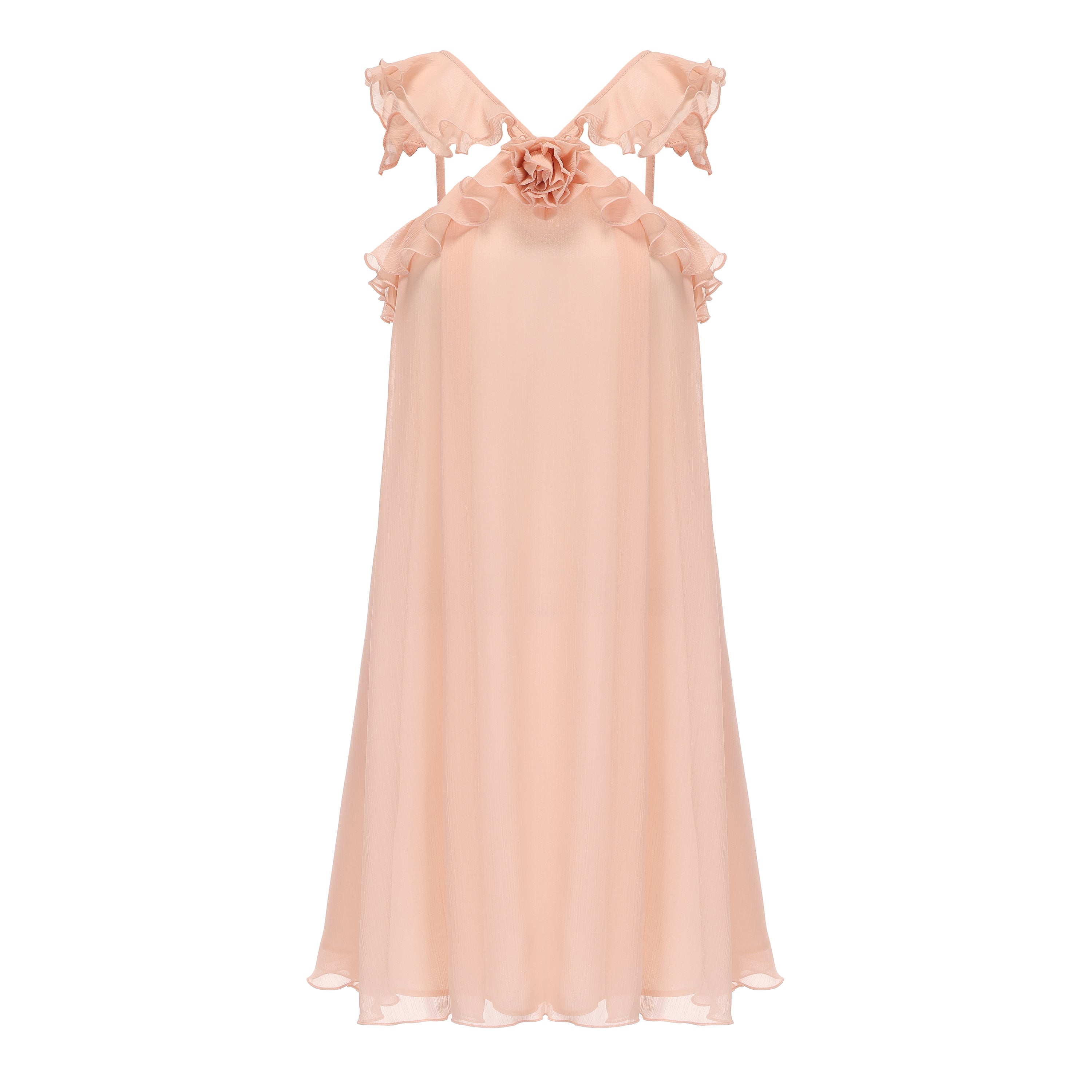Pink Chiffon Slip Dress