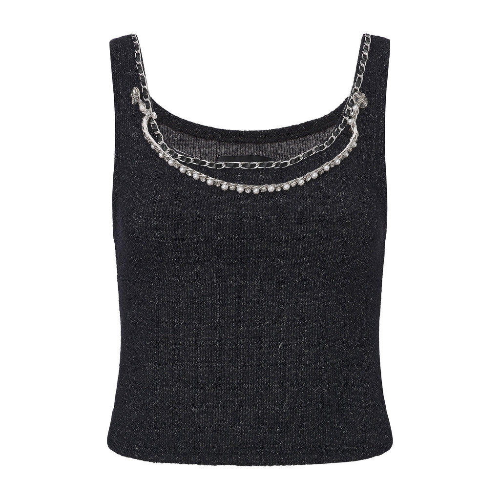 Black Knitted Camisole