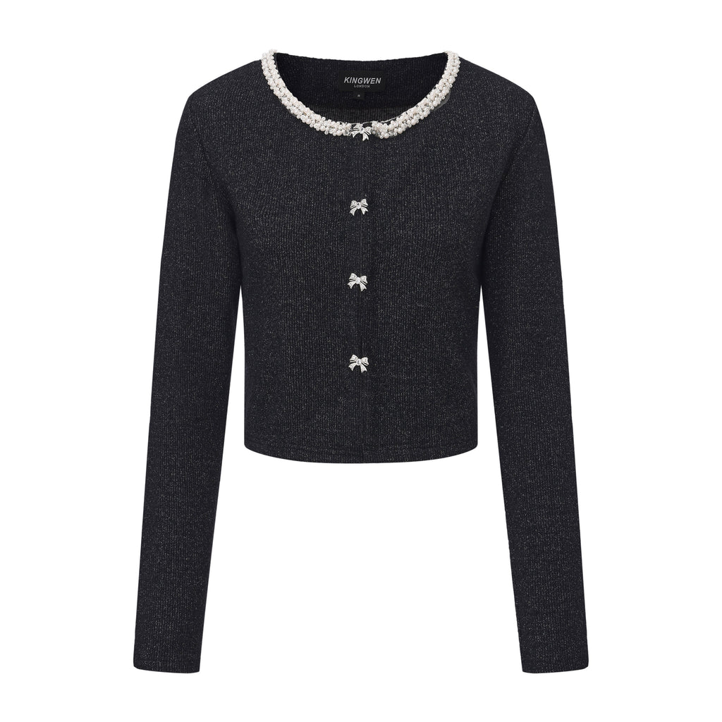 Black Knitted Cardigan