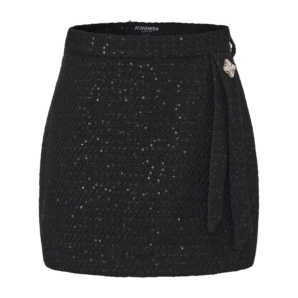 Black Woven Halter Top & Dress