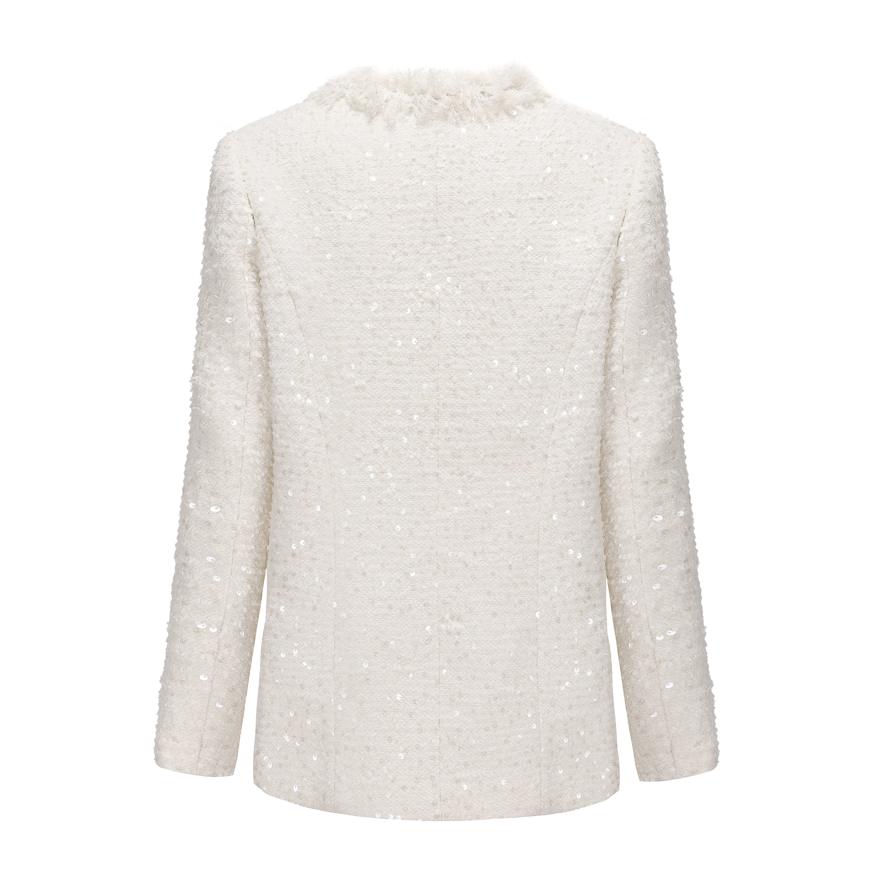 White Long Tweed Jacket